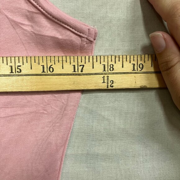 Cherfly Women's Small Peach Pink V-Neck Sleeveless Wide Leg Elegant Jumpsuits - Picture 15 of 16